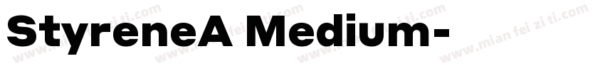 StyreneA Medium字体转换